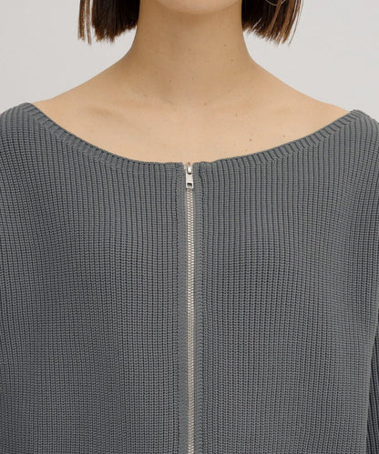 【パルクロ限定】（yumi企畫）多穿法雙拉鍊針織開衫