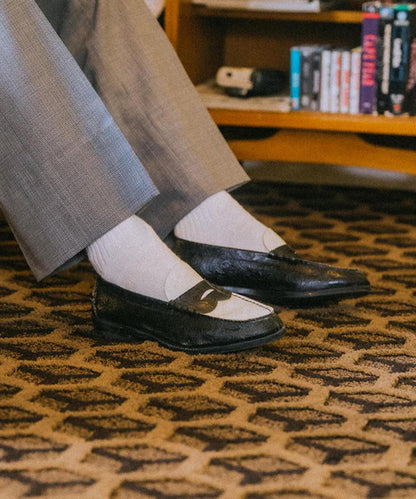 Kenford Fineshoes/男士壓紋樂福鞋