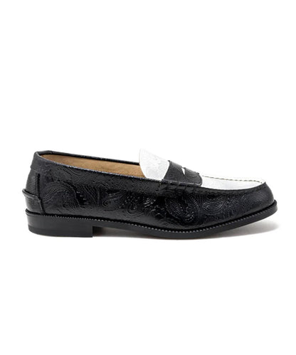 Kenford Fineshoes/男士壓紋樂福鞋