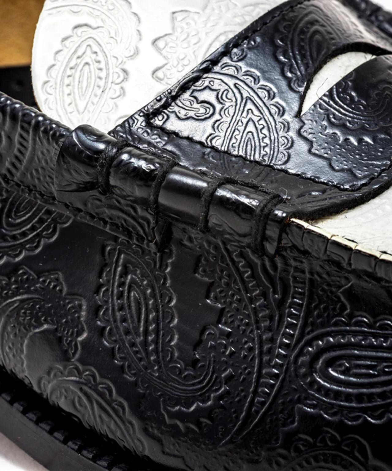 Kenford Fineshoes/男士壓紋樂福鞋