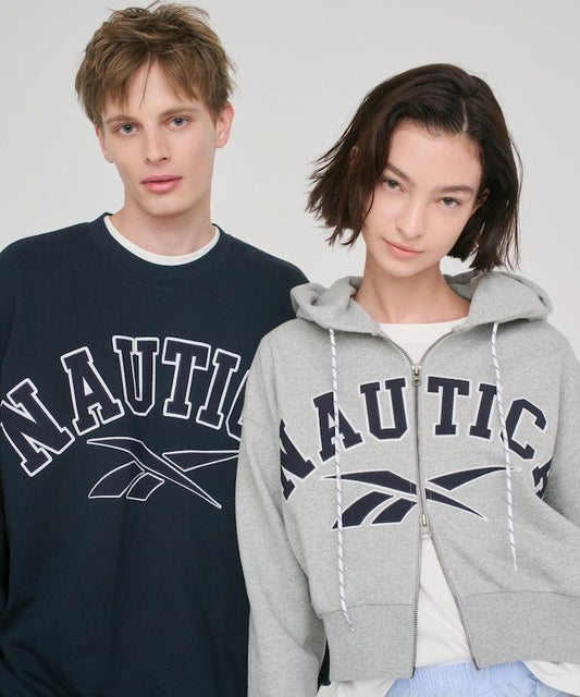 【Exclusive】重磅雙標拱形字母拉鍊連帽衛衣