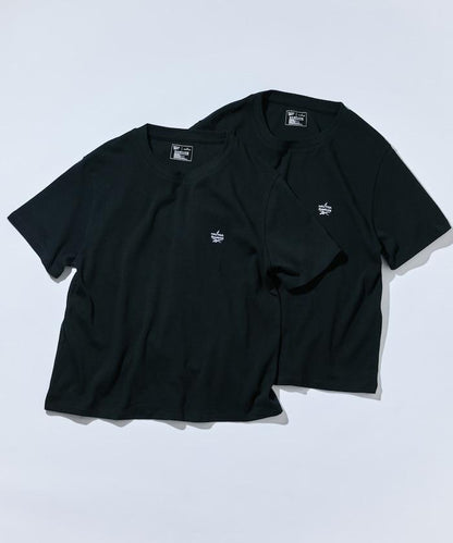 【Exclusive】2件裝雙品牌標誌短袖T恤 [XS碼]