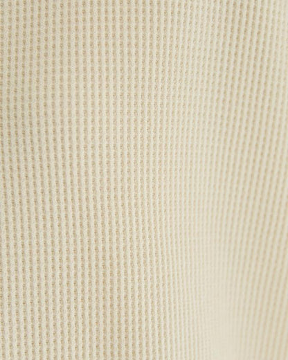 華夫格圓領長款套頭衫