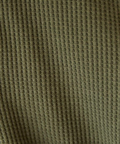 華夫格圓領長款套頭衫