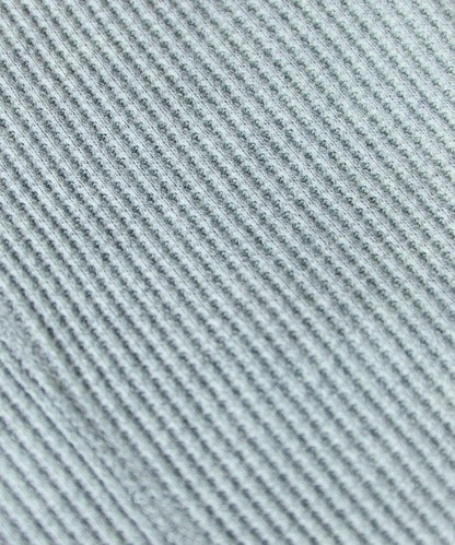 華夫格短款圓領套頭衫