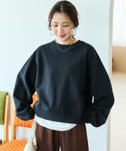 厚重款寬鬆短款衛衣