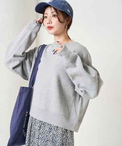 厚重款寬鬆短款衛衣