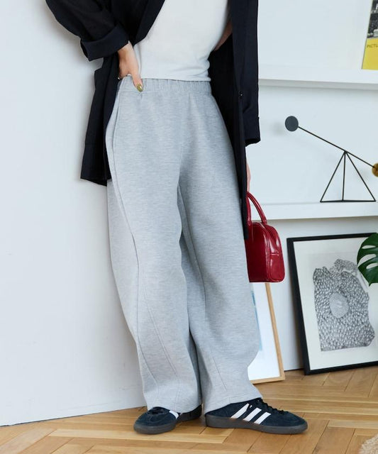 立體剪裁衛衣彎曲褲