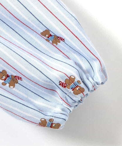 tiny bear 條紋與格子連體衣
