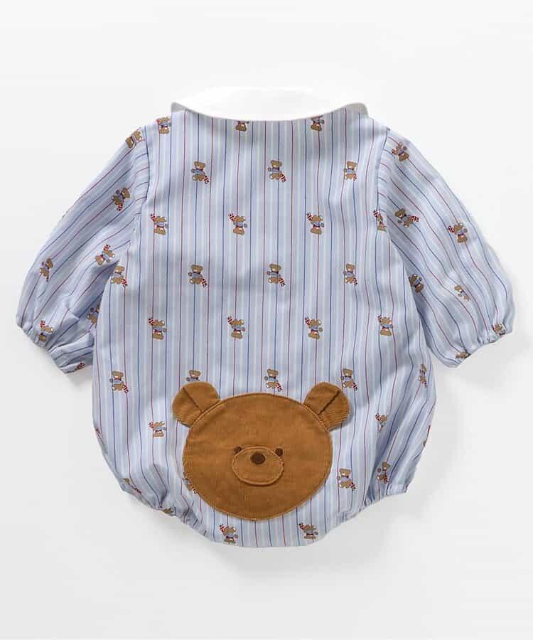 tiny bear 條紋與格子連體衣