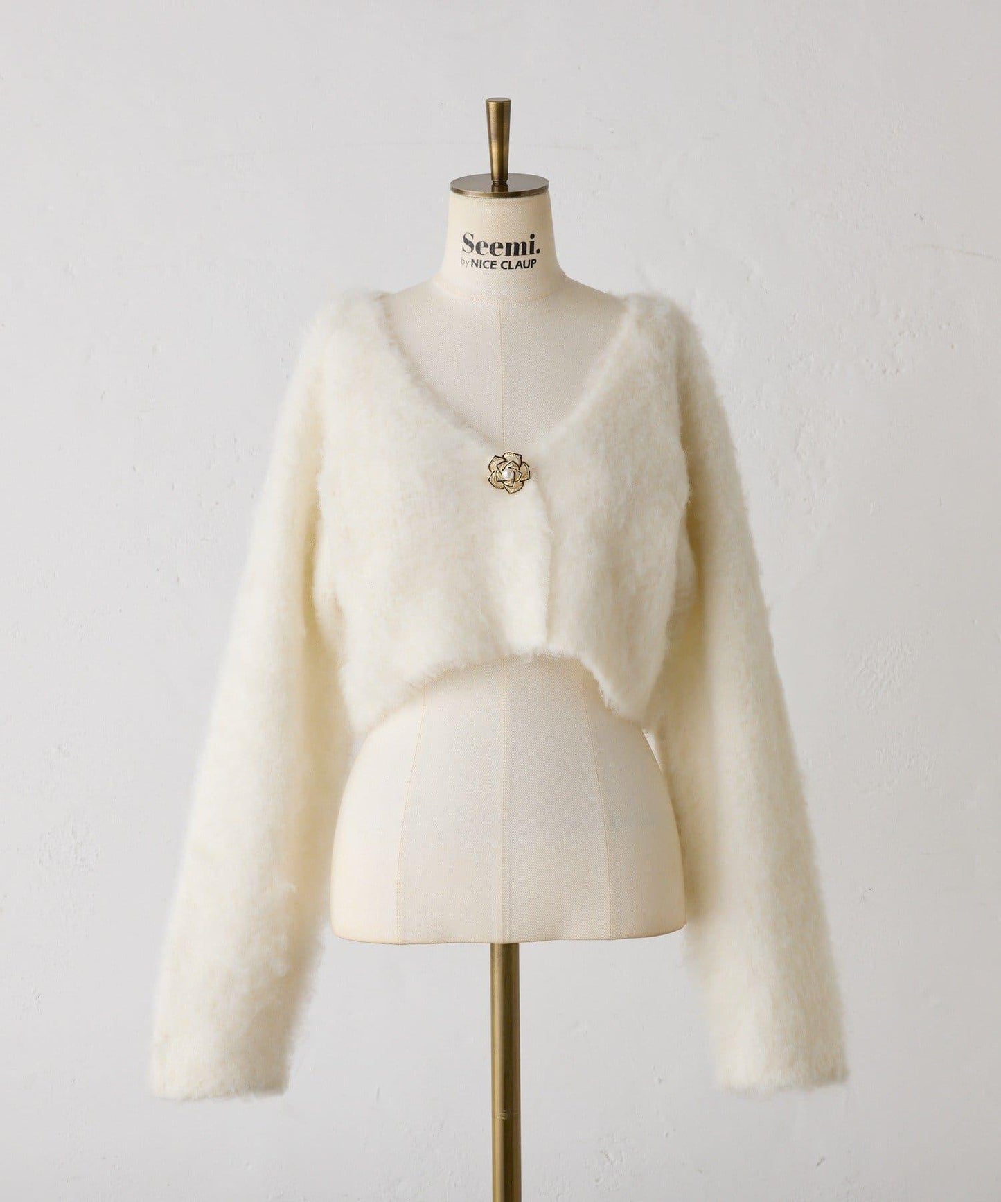 【Seemi.】花朵紐釦針織開衫