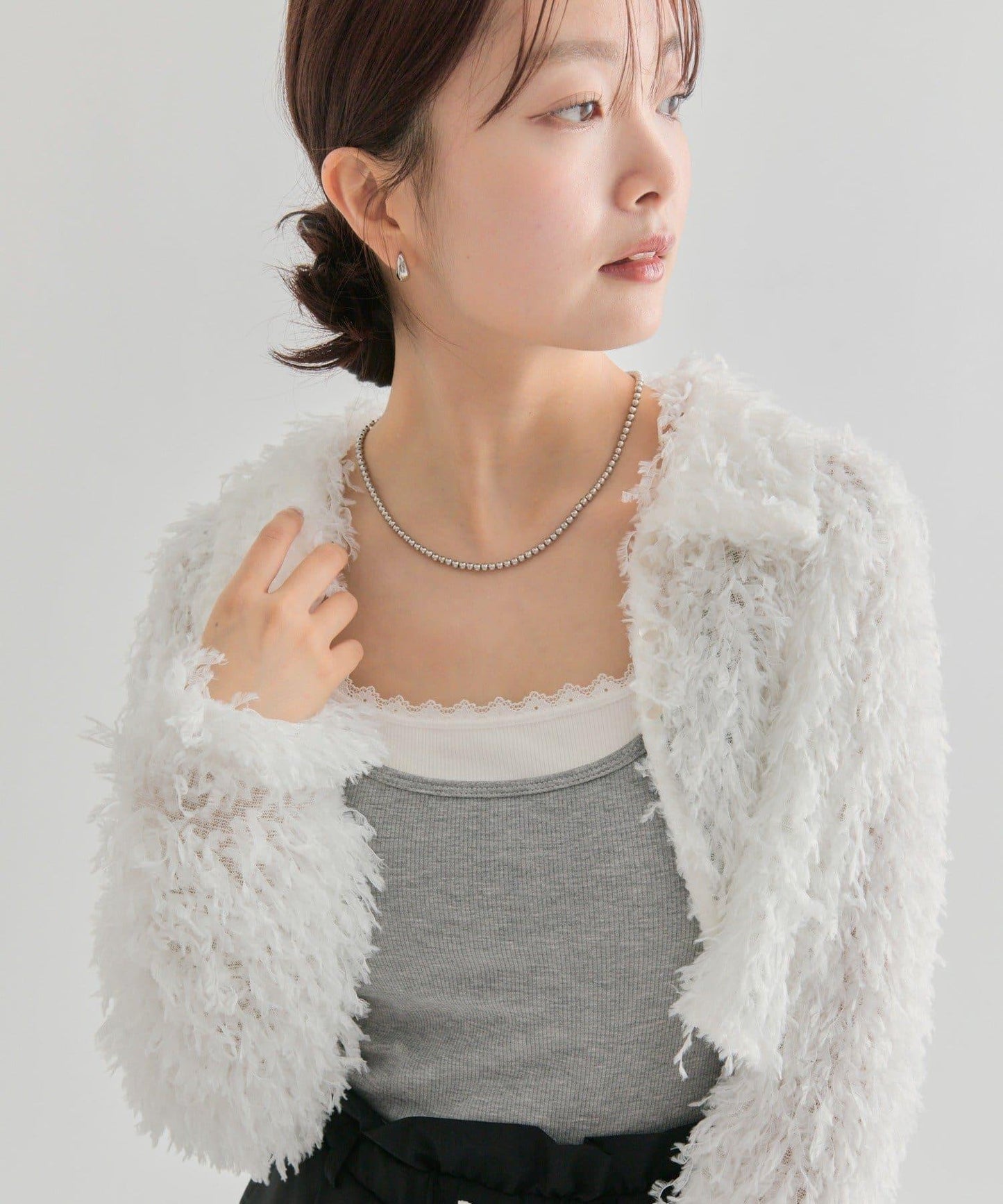 【mystic】帶領羽毛短外套