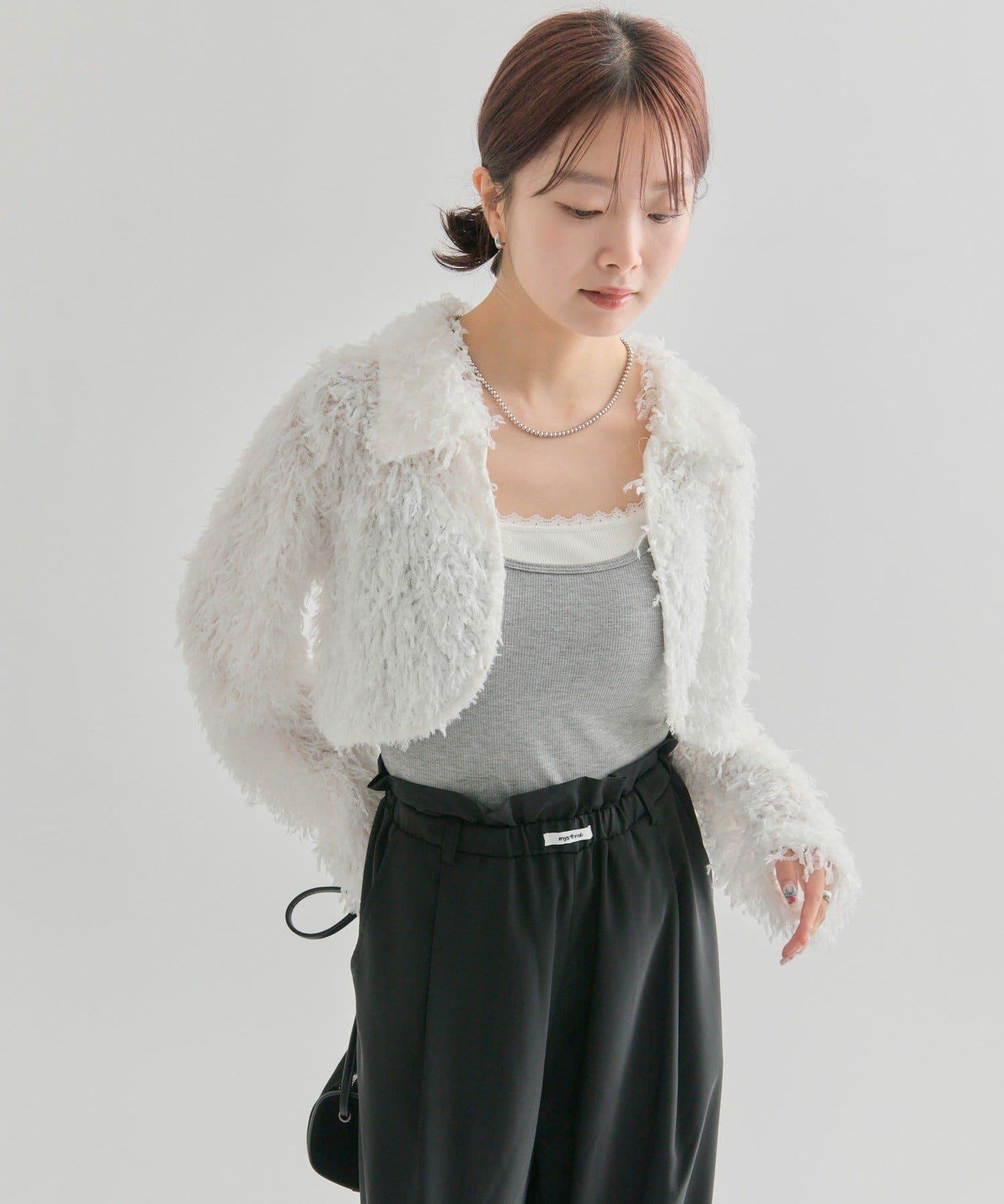 【mystic】帶領羽毛短外套