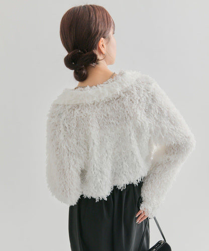 【mystic】帶領羽毛短外套