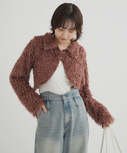 【mystic】帶領羽毛短外套