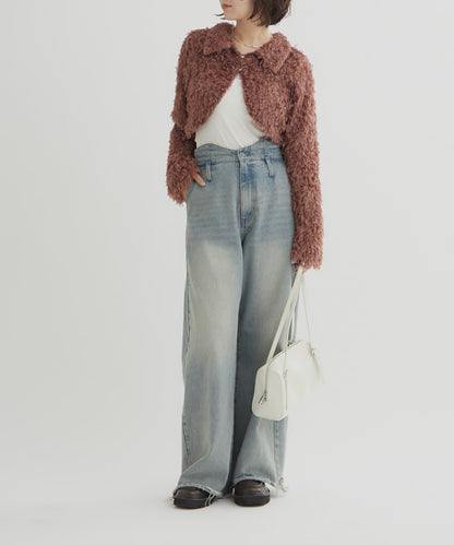 【mystic】帶領羽毛短外套