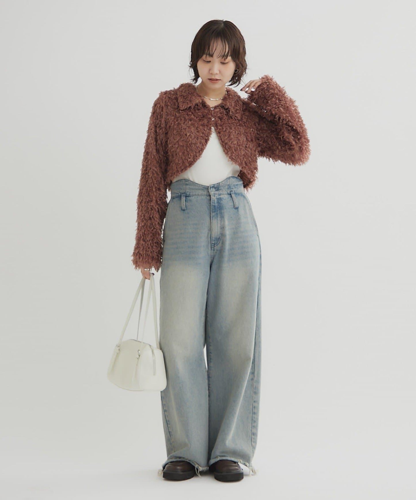 【mystic】帶領羽毛短外套