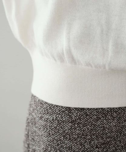 【Discoat】超細羊毛單肩套頭衫