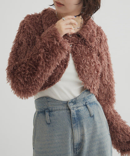 【mystic】帶領羽毛短外套