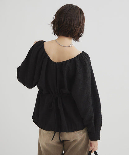 【mystic】壓花長袖襯衫