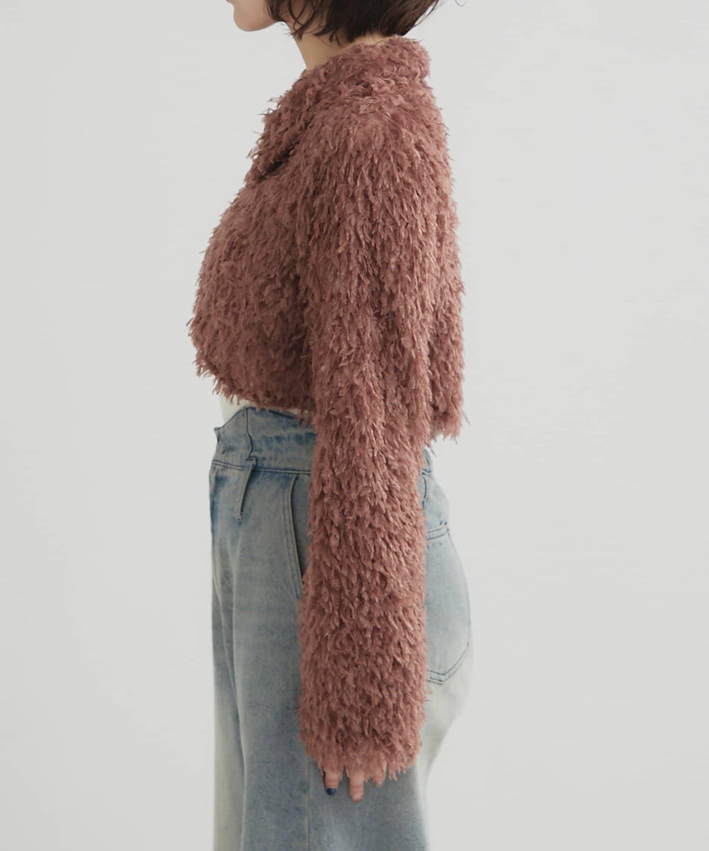 【mystic】帶領羽毛短外套