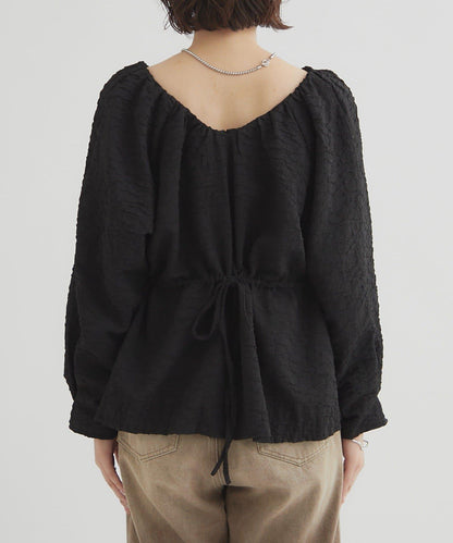 【mystic】壓花長袖襯衫