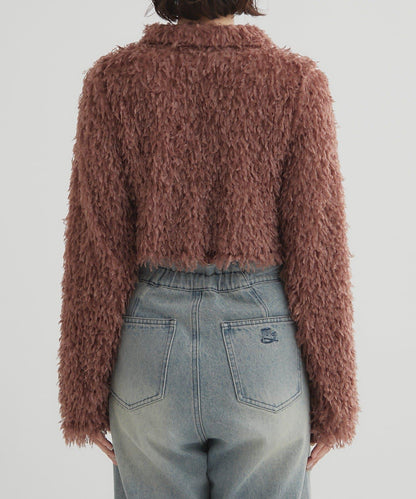 【mystic】帶領羽毛短外套