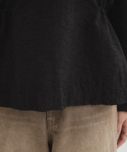 【mystic】壓花長袖襯衫