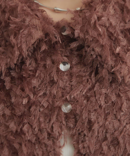 【mystic】帶領羽毛短外套