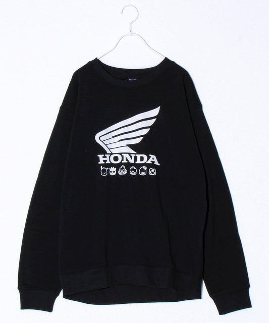 【ホンダ×はぴだんぶい】UNISEX 翼&圓環Cub加絨衛衣