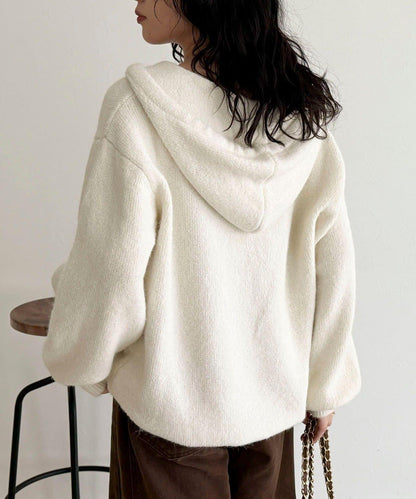 連帽針織套頭衫