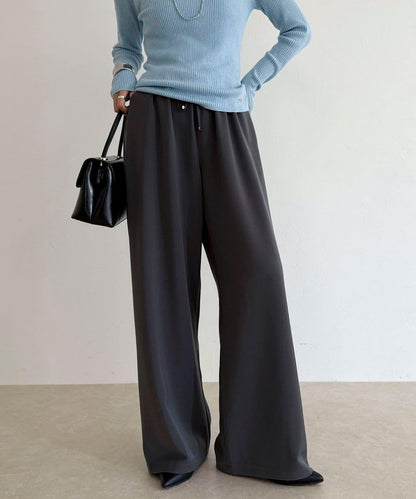 【回購率高！/有高個子尺碼】柔滑保暖直筒休閒褲