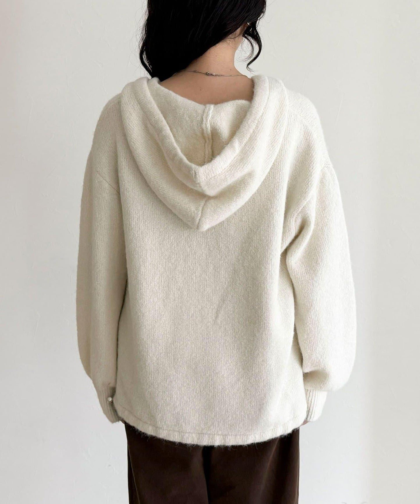 連帽針織套頭衫