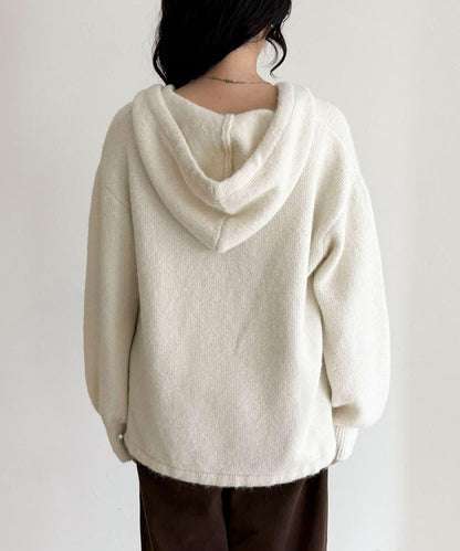 連帽針織套頭衫