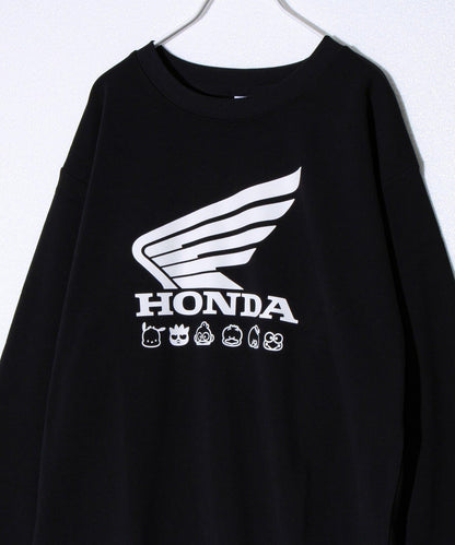 【ホンダ×はぴだんぶい】UNISEX 翼&圓環Cub加絨衛衣