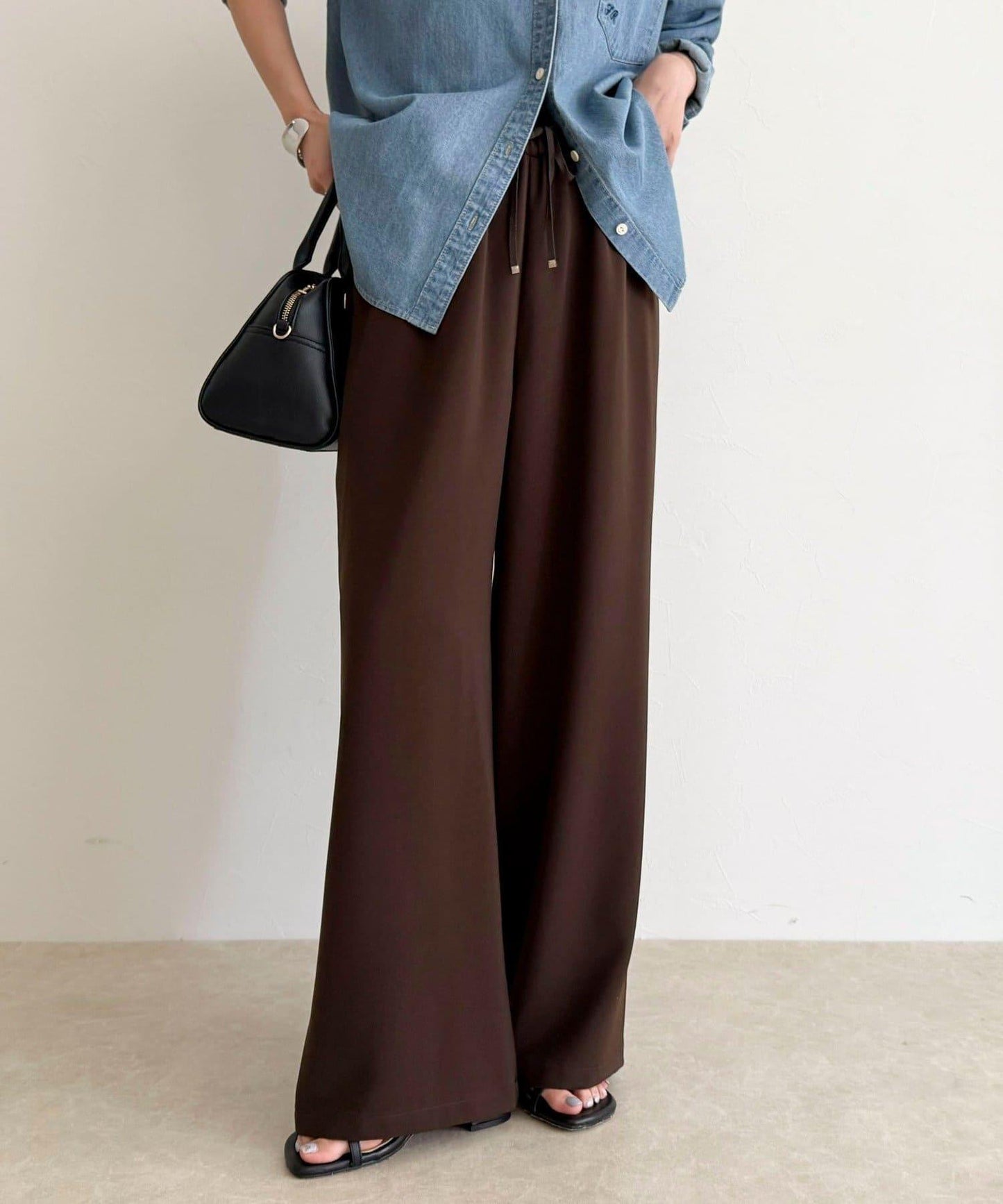 【回購率高！/有高個子尺碼】柔滑保暖直筒休閒褲