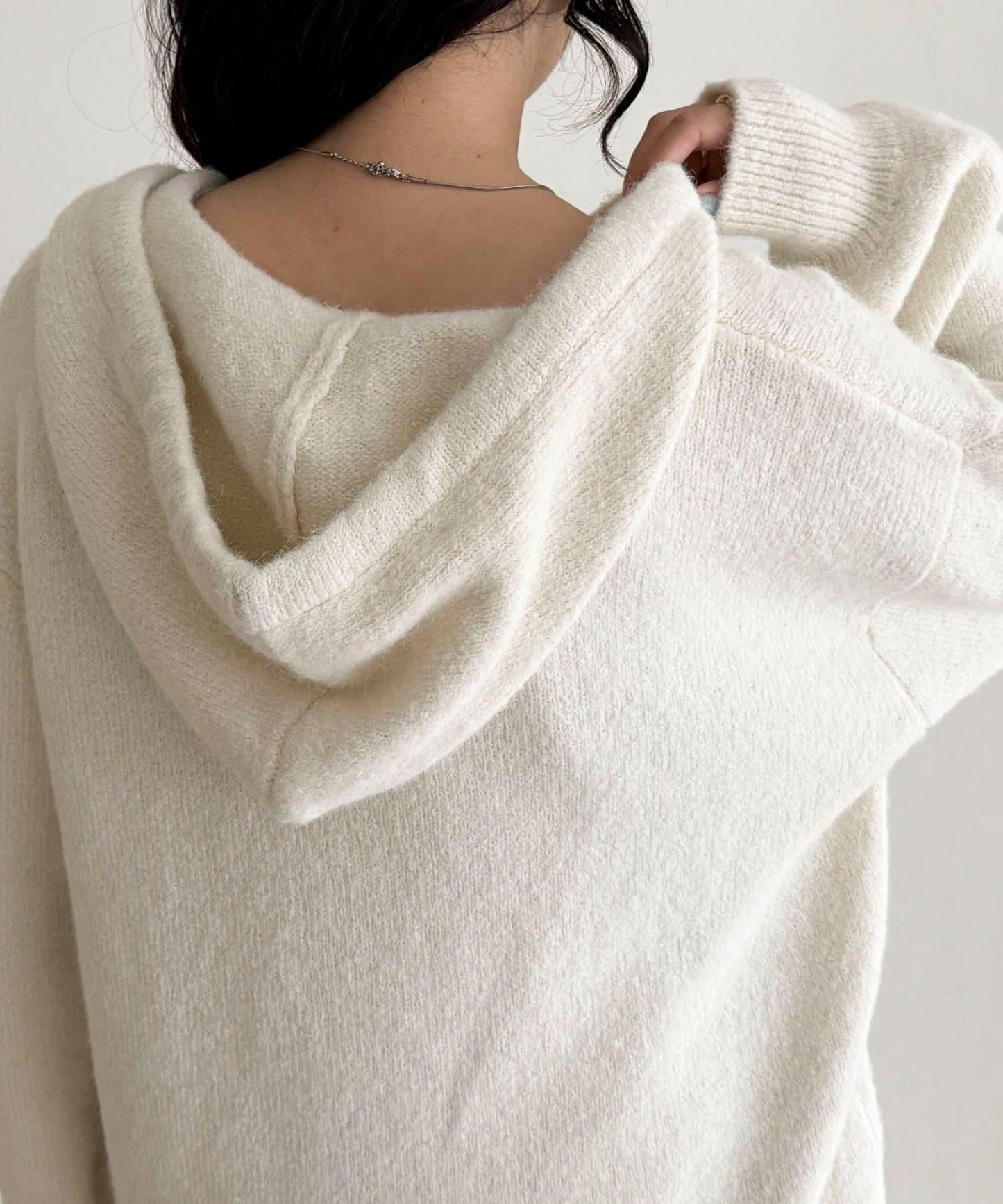 連帽針織套頭衫