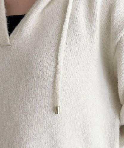 連帽針織套頭衫