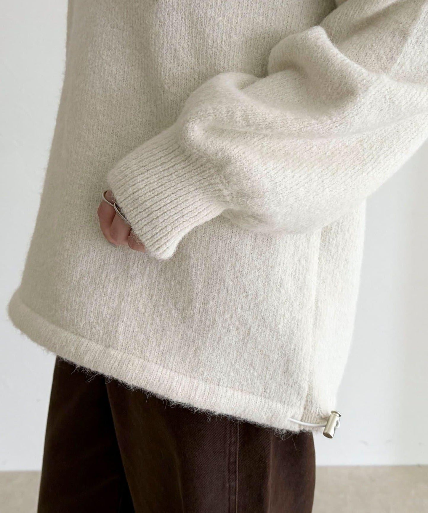 連帽針織套頭衫