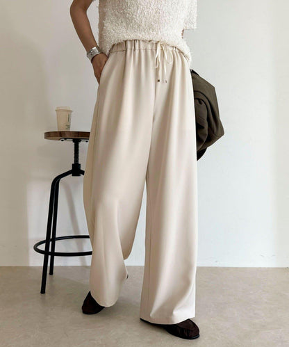 【回購率高！/有高個子尺碼】柔滑保暖直筒休閒褲