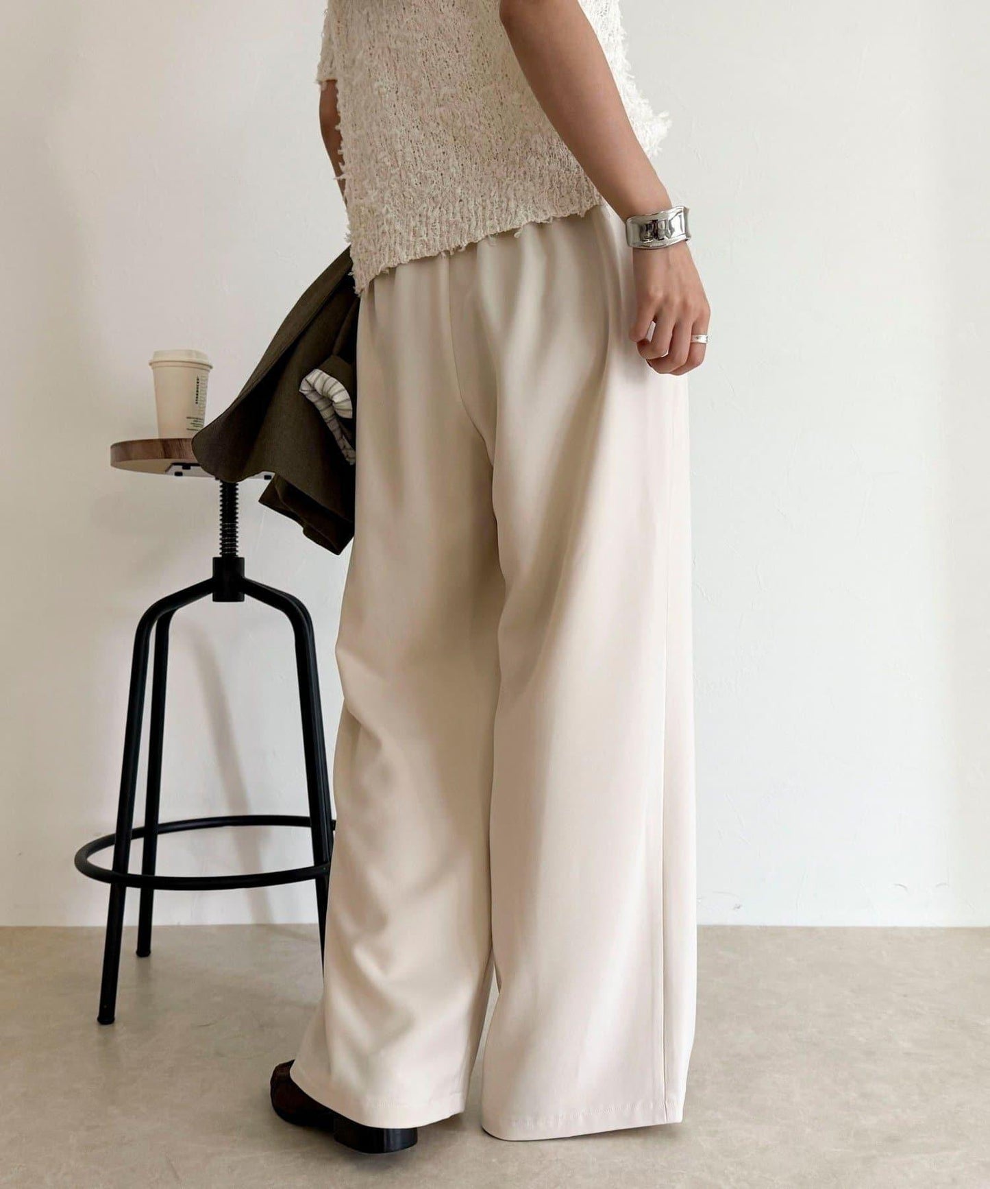 【回購率高！/有高個子尺碼】柔滑保暖直筒休閒褲