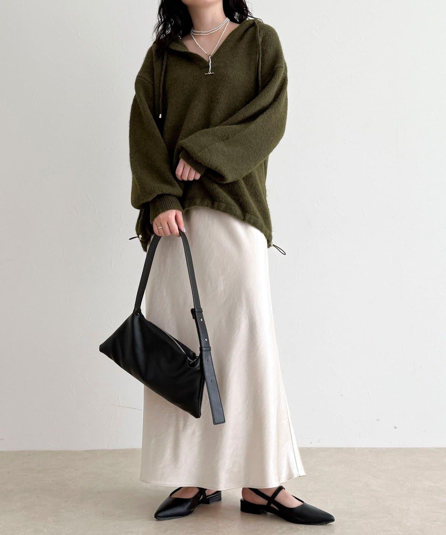 連帽針織套頭衫