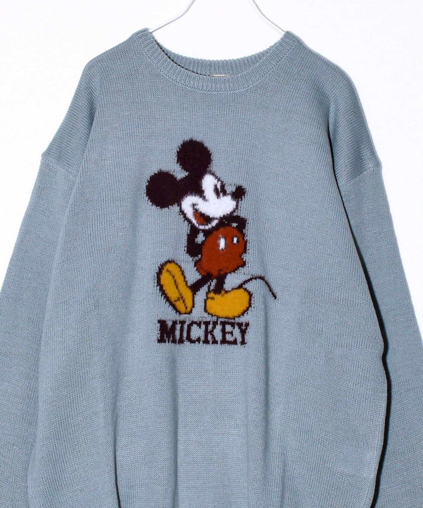 【MICKEY&JERRY】男女同款長絨提花針織衫