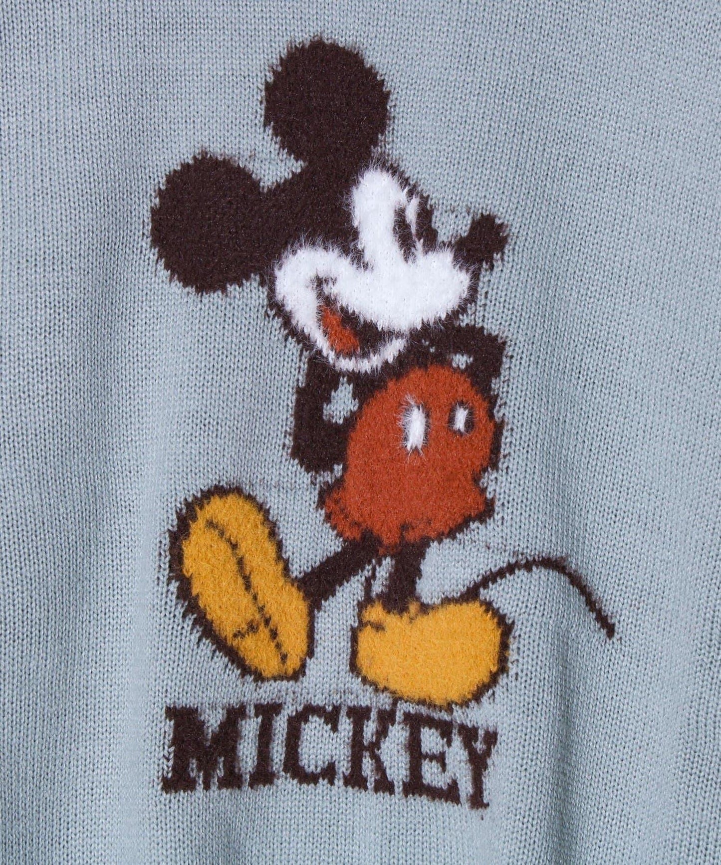 【MICKEY&JERRY】男女同款長絨提花針織衫