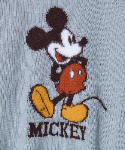 【MICKEY&JERRY】男女同款長絨提花針織衫