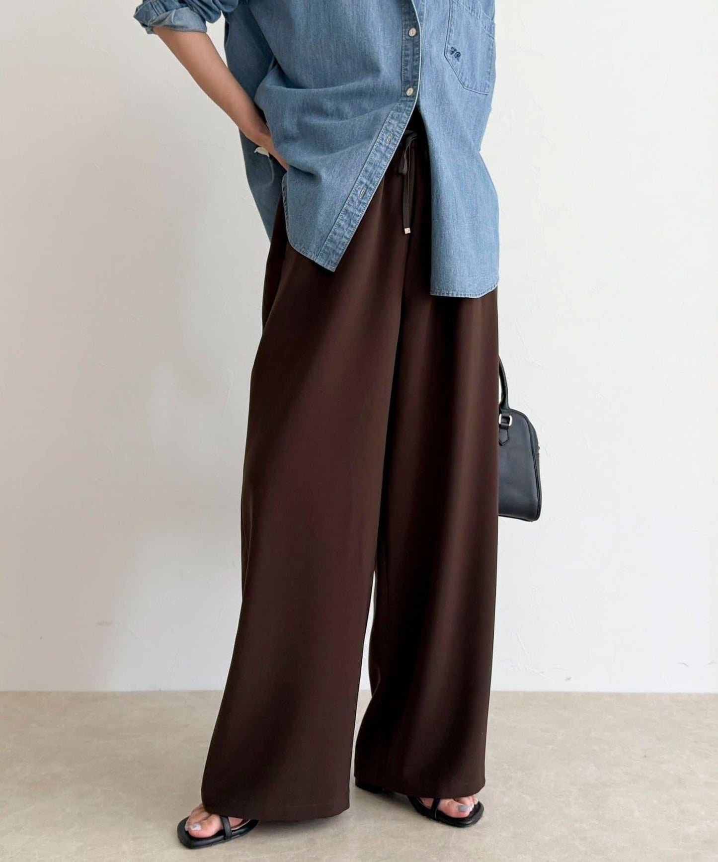 【回購率高！/有高個子尺碼】柔滑保暖直筒休閒褲