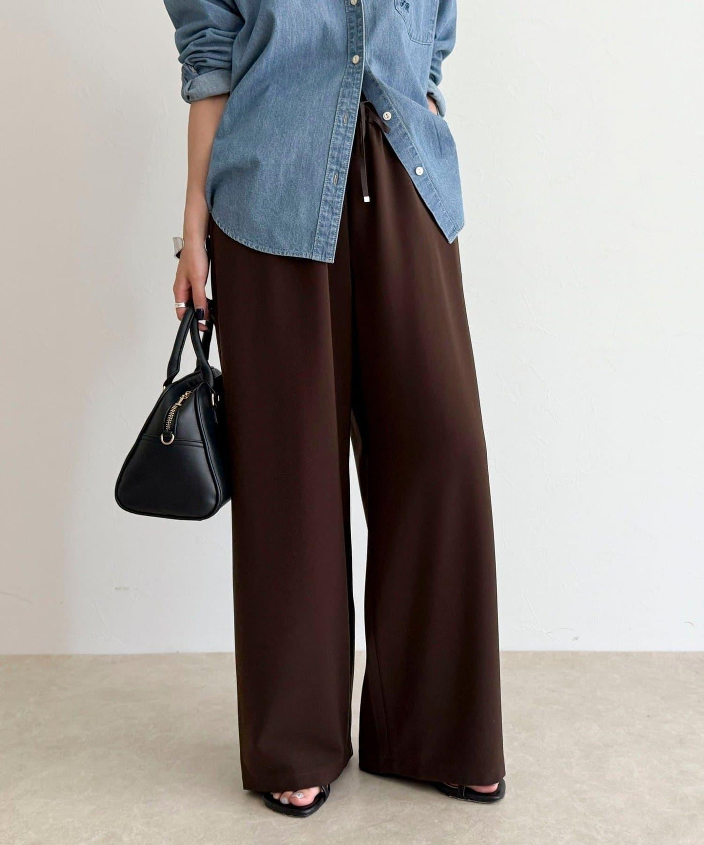 【回購率高！/有高個子尺碼】柔滑保暖直筒休閒褲