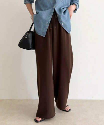 【回購率高！/有高個子尺碼】柔滑保暖直筒休閒褲