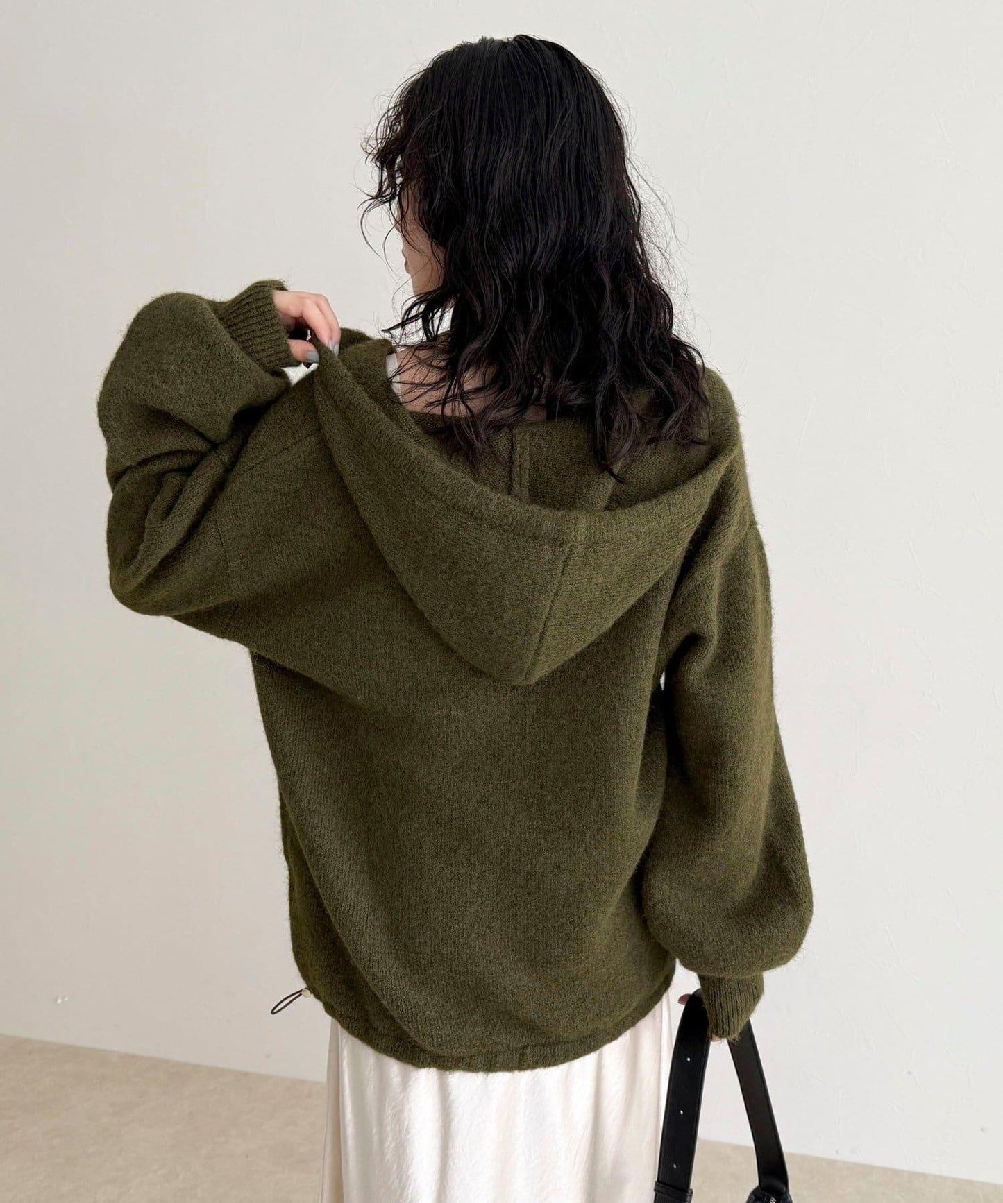 連帽針織套頭衫