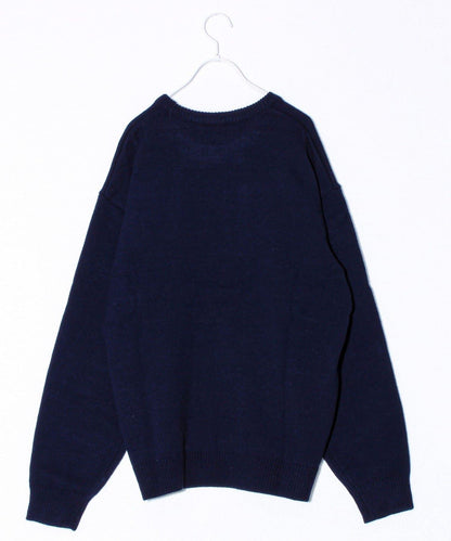 【MICKEY&JERRY】男女同款長絨提花針織衫